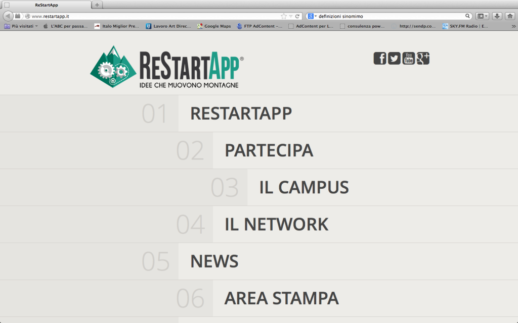 E’ online il nuovo sito ReStartApp di Fondazione Edoardo Garrone